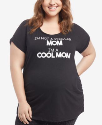 Motherhood Maternity - Maternity Plus Size Graphic Tee