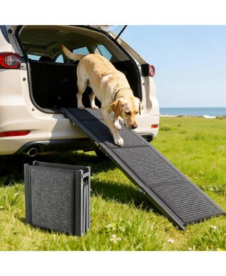 63 Folding Dog Ramp 17 Wide, Non-Slip Surface, Supports up to 250 lbs