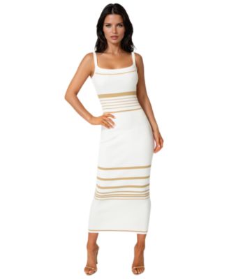 Women's Illusion Sweater Bodycon Maxi Dress