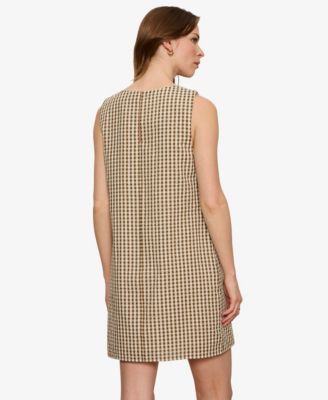 Women's Sleeveless Seersucker Mini Dress