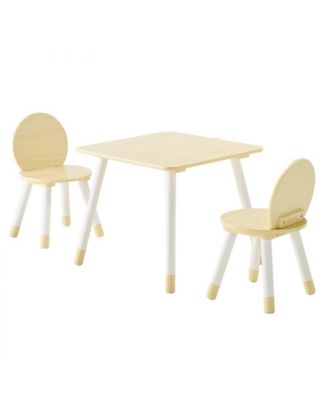 Toddler Art Table and Chair Set with Rounded Edges