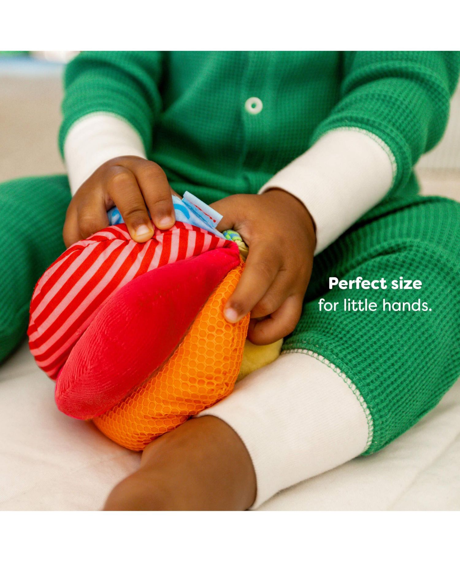 Baby Sensory-Textured Rainbow Fabric Ball