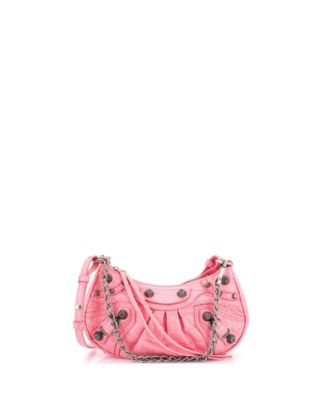 Mini Le Cagole Giant Studs Shoulder Bag Embossed Leather