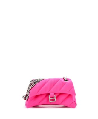 Small Crush Chain Flap Bag Quilted Nylon