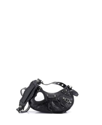 XS Le Cagole Giant Spikes Shoulder Bag Leather