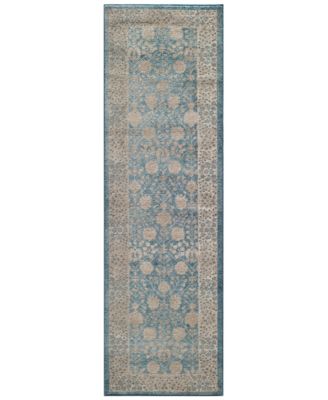 Momeni - Voyage Agra Blue 2'3"x7'6" Runner Rug