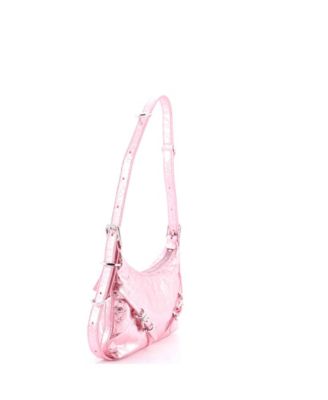 Mini Voyou Shoulder Bag Metallic Leather