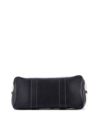 36 Garden Party Tote Toile and Leather