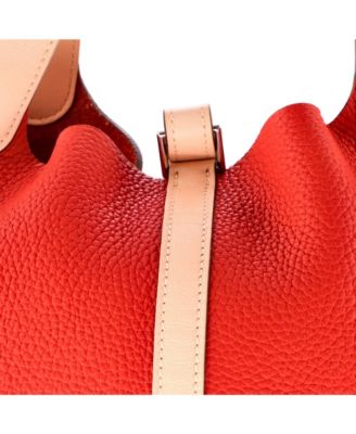 MM Bicolor Picotin Lock Bag Clemence with Swift