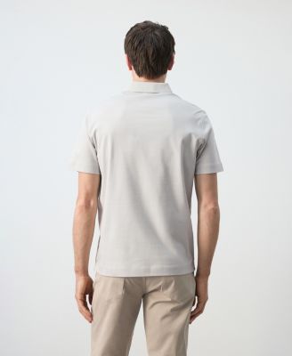 Men's Cotton Fine-Knit Polo Shirt