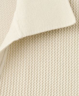 Men's Cotton Knitted Structure Polo Shirt