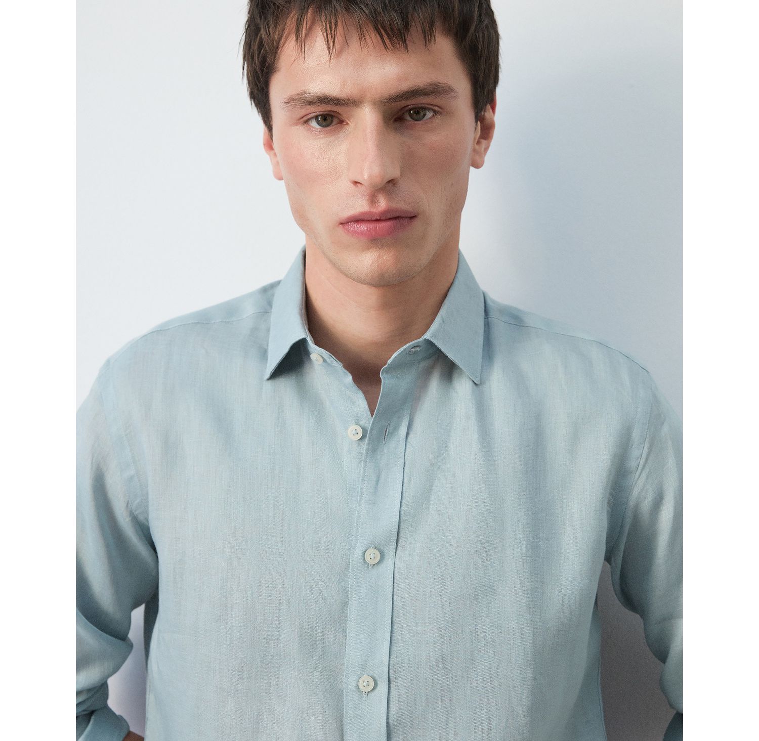 Men's Regular-Fit Linen Shirt
