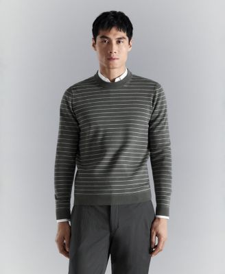 Men's Comfort Stretch Striped Sweater