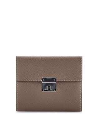 Pre-Owned HERMES 12 Clic Wallet Epsom