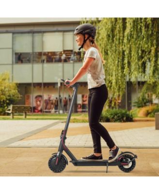500W Electric Scooter, 20MPH & 21-Mile Range, 8.5" Tire, Fast Folding, Dual Braking System, LED Display