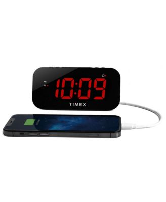 Timex Large Display USB Charging Port Alarm Clock