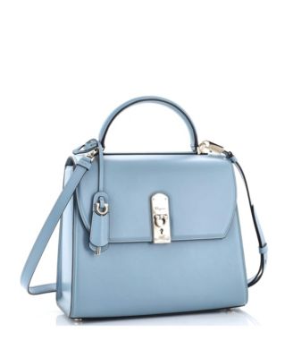 Large Boxyz Top Handle Bag Leather