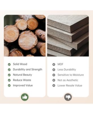 Solid Wood Console Table, 63-Inch EntrywayTable with Storage, Long Wooden Sofa Table Behind Couch for Entryway, Hallway, Foyer, Living Room