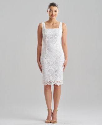 White Knee Length Dress - Macy's