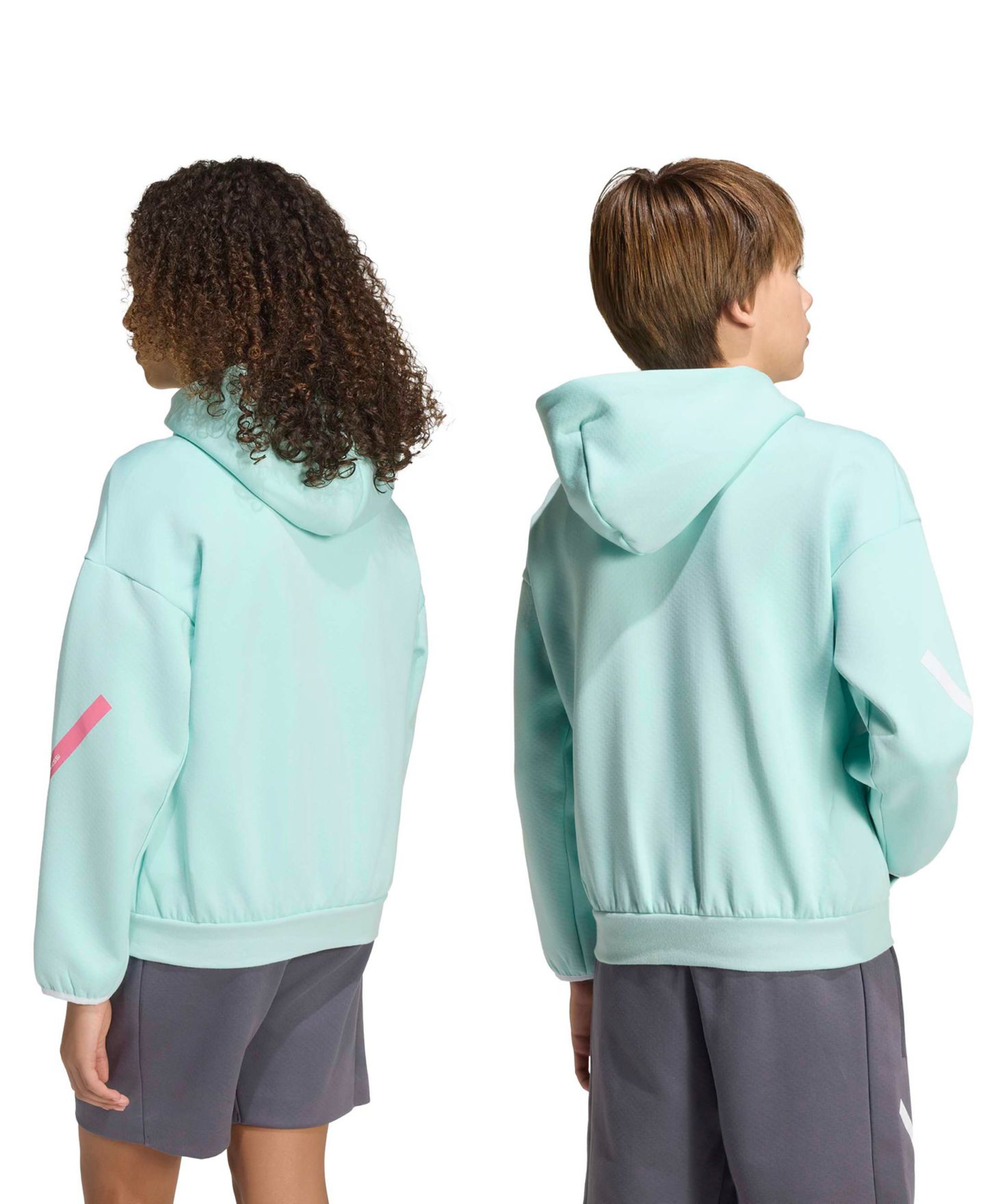 Детское худи adidas Boys' and Girls' 6-20 Messi Z.N.E. Soccer, цвет: Аквамариновый — фото 7