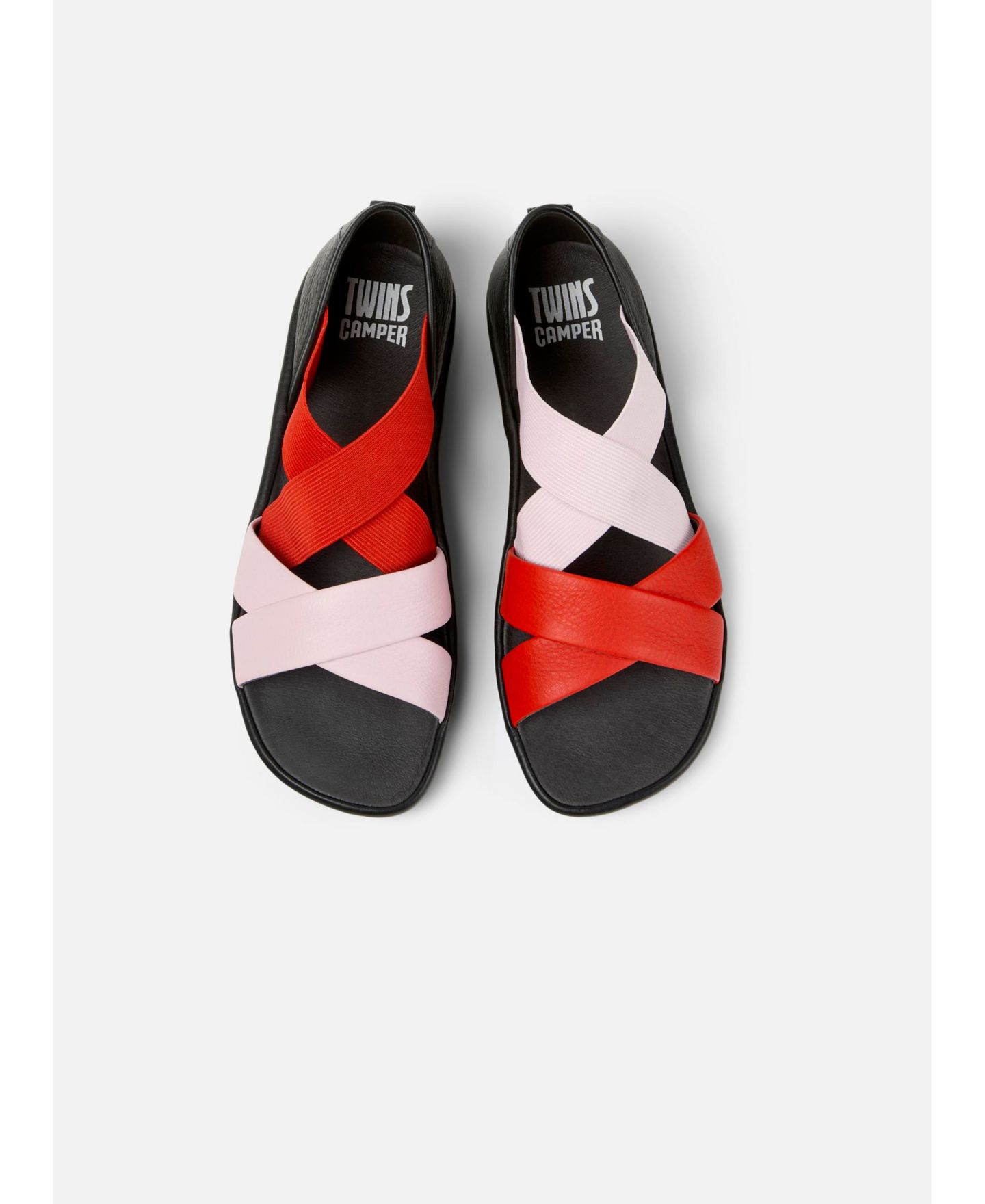 Женские сандалии Camper Right Isla Twins Leather X-Strap, цвет: Разноцветный — фото 4