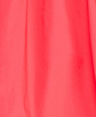 Juniors' V-Neck Poplin Bubble Dress