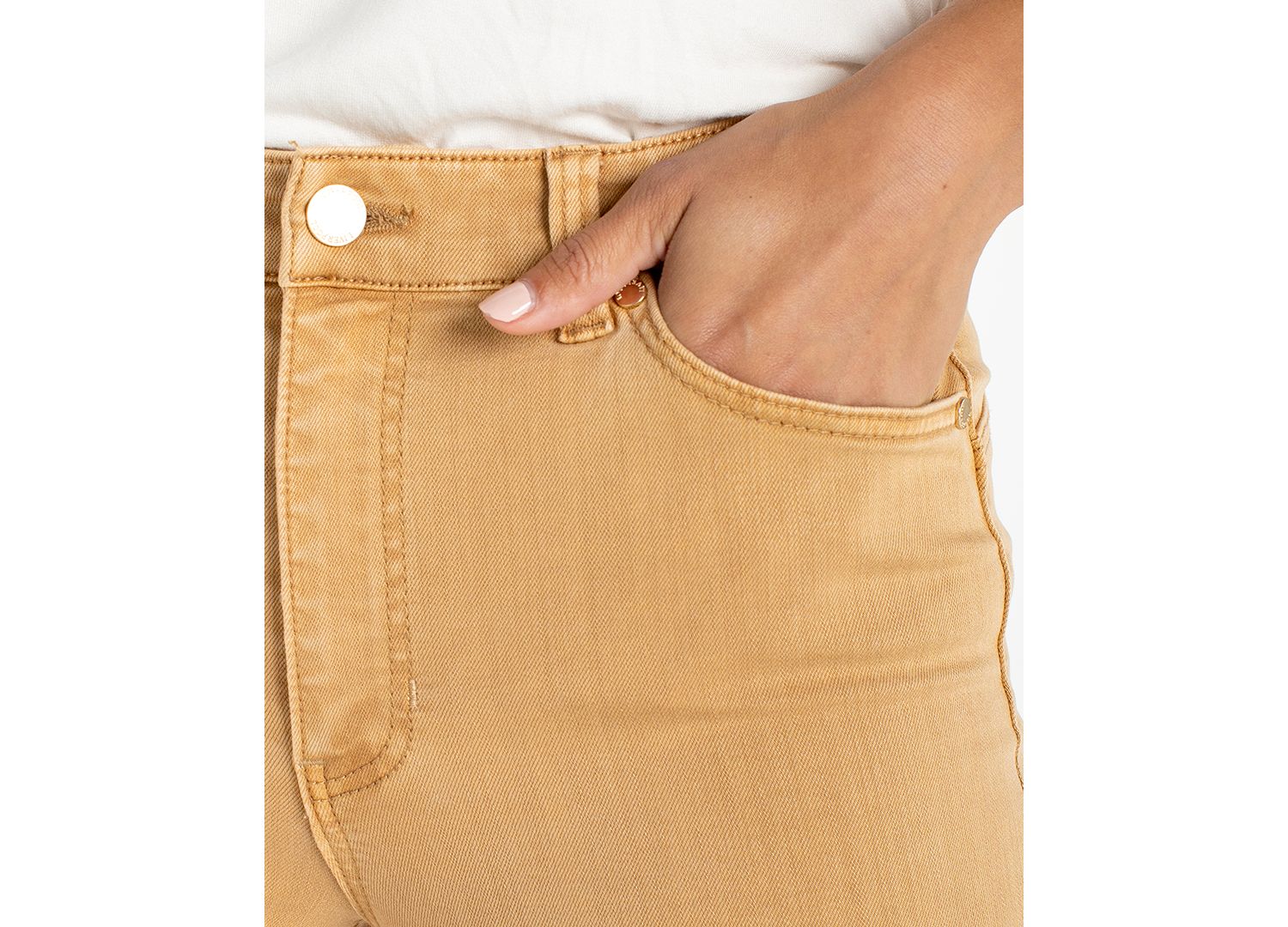 Petite Hannah Crop Flare Hugger Jeans