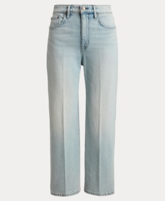 Women's High-Rise Straight Ankle Jeans