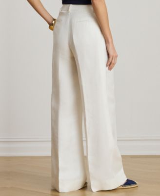 Women's Twill Wide-Leg Pants