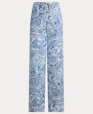 Women's Mid-Rise Wide-Leg Pants