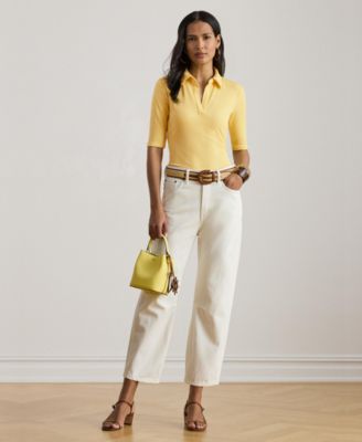 Women's Johnny Collar Polo T-Shirt