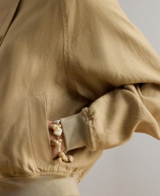 Women's Baseball Collar Bomber Jacket