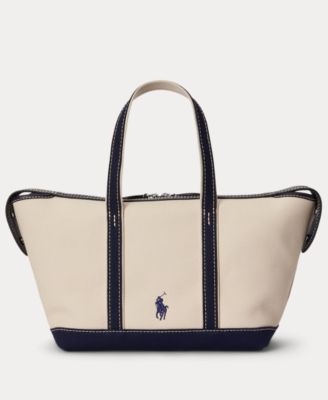 Women's Bear Canvas Mini Shopper Tote