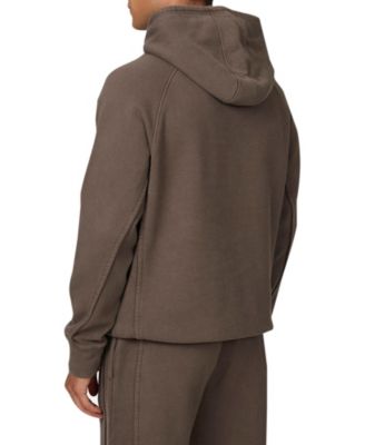 Men's Ribbed Emblem Pullover Hoodie