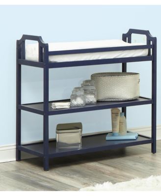 Modern Multi Purpose Changing Table Finish Removable Tray Convertible Bookshelf