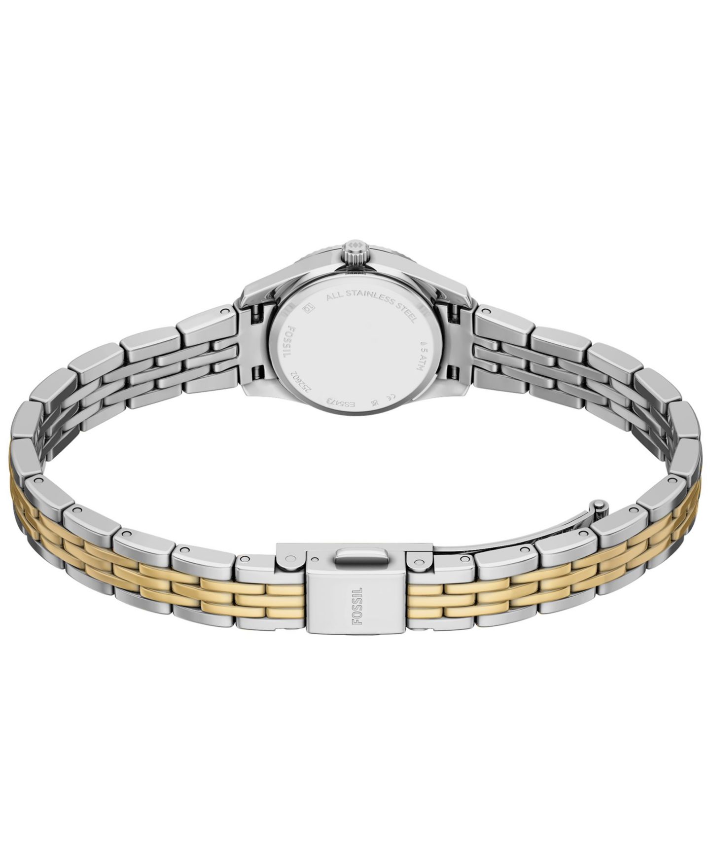 Женские часы Fossil Scarlette Mini Three-Hand Two-Tone Stainless Steel Watch, 20mm — фото 5