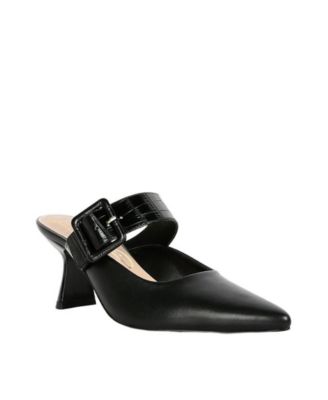 Womens Shein Star Slim Block Heel Mules