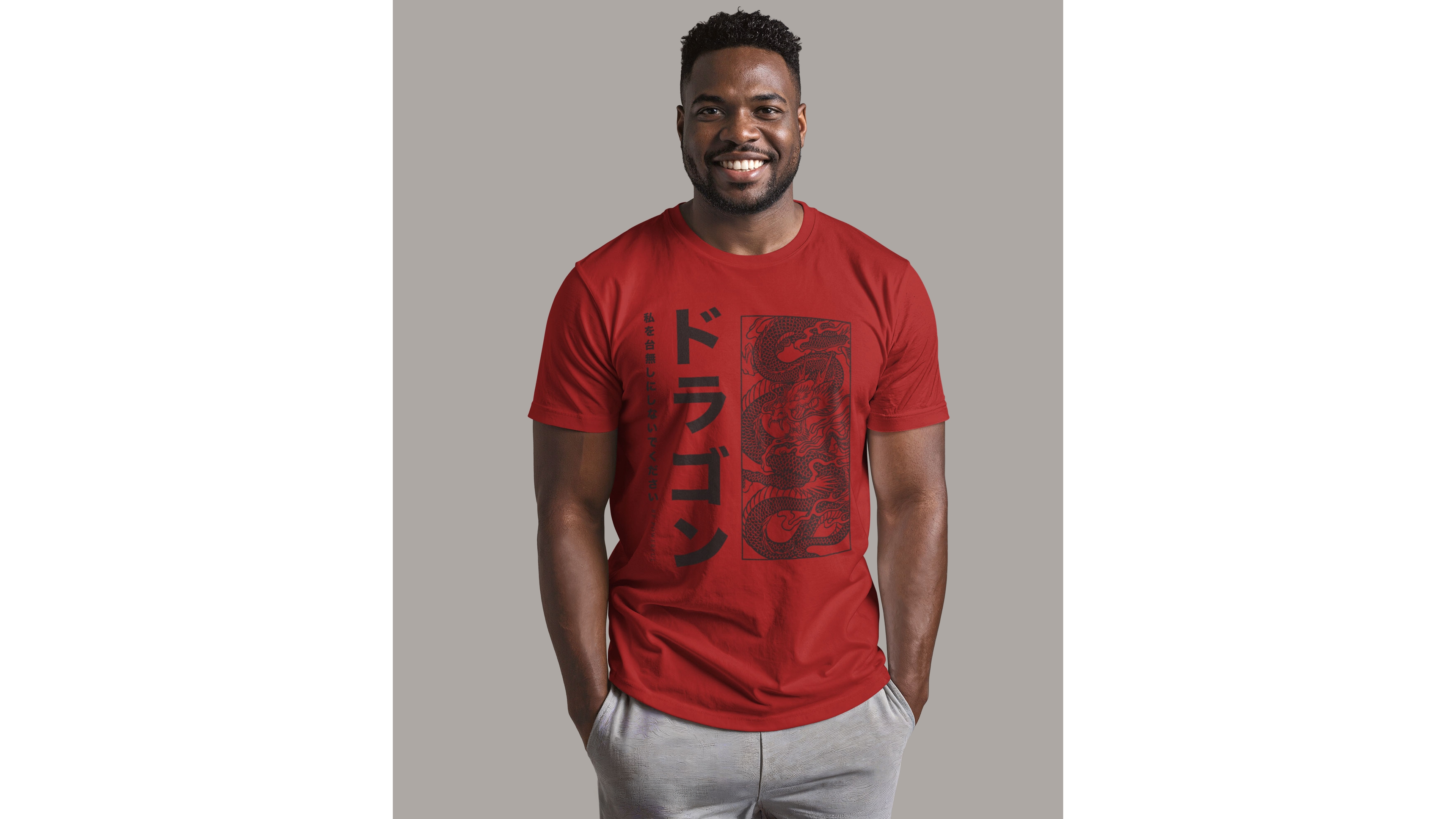 Fifth Sun Men's Dragon Box Short Sleeve Crew T-shirt