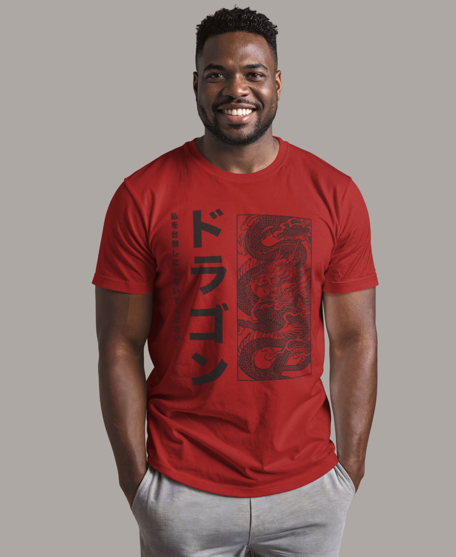 Men's Dragon Box Short-Sleeve Crew T-Shirt