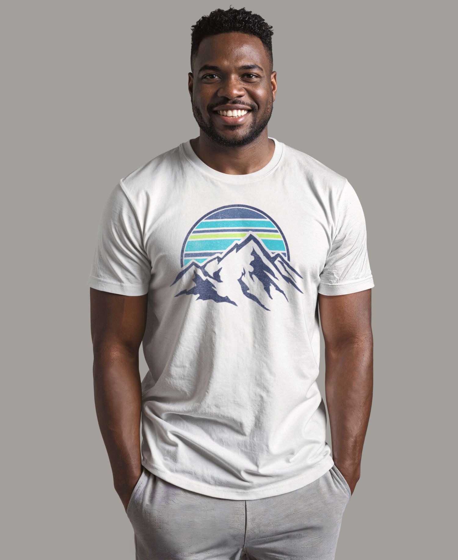 Men's Generic Additude Mount Range Pocket Short-Sleeve T-Shirt