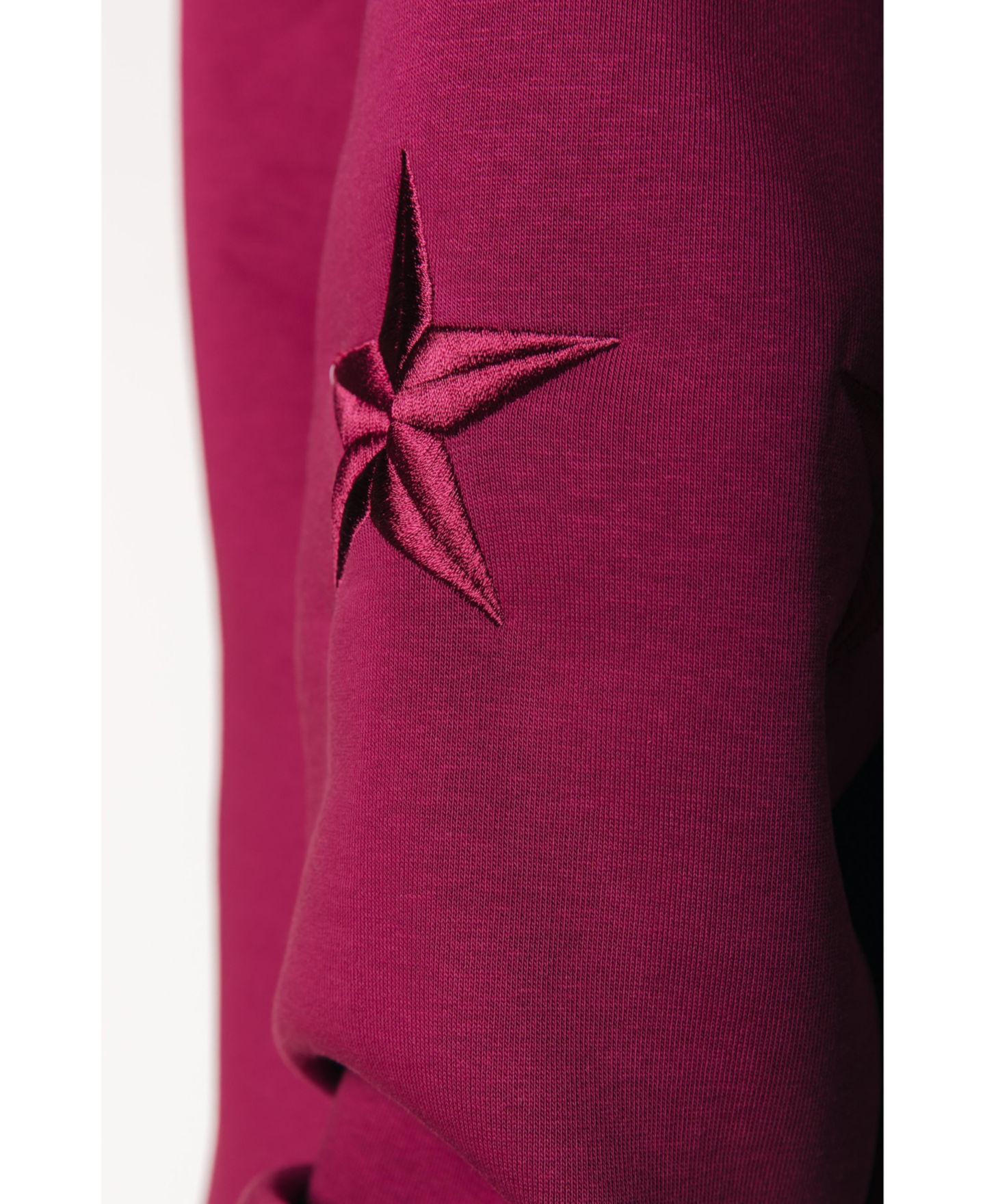 Женское худи Colourful Rebel Stars Embro Clean, цвет: Бордо — фото 4