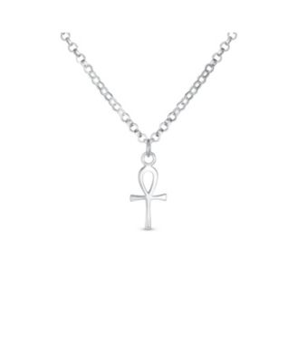 Mini Small Religious Key To Life Ankh Cross Pendant Necklace