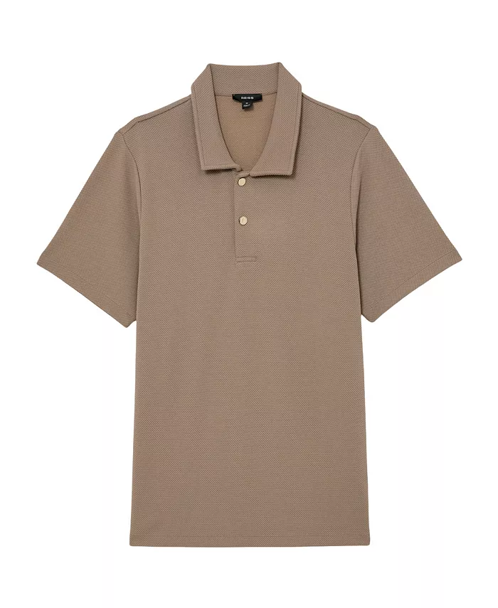 Men's Kennedy Textured Half-Button Polo Shirt - thumbnail 5