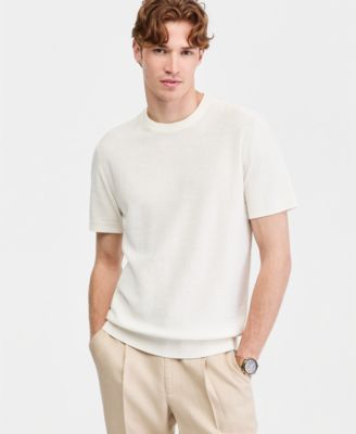 Men's Linen Blend Sweater T-Shirt