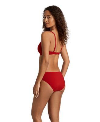 Women's Ring Over-The-Shoulder V-Neck Bikini Top