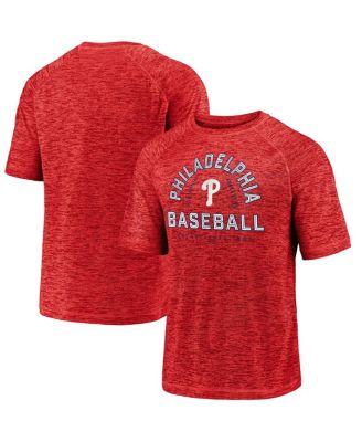 Men's Red Philadelphia Phillies Line Up Primary Threat Striated T-Shirt