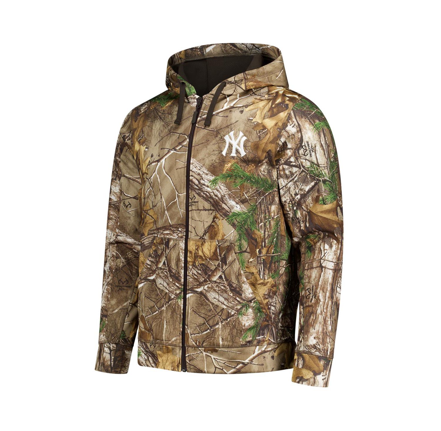 Men's Camo New York Yankees Trophy Realtree Full-Zip Hoodie