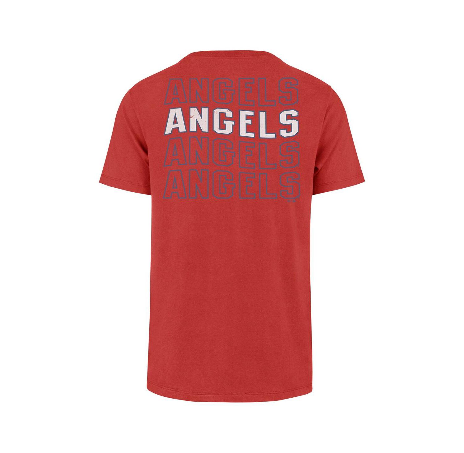 Men's Red Los Angeles Angels Hang Back Franklin T-Shirt