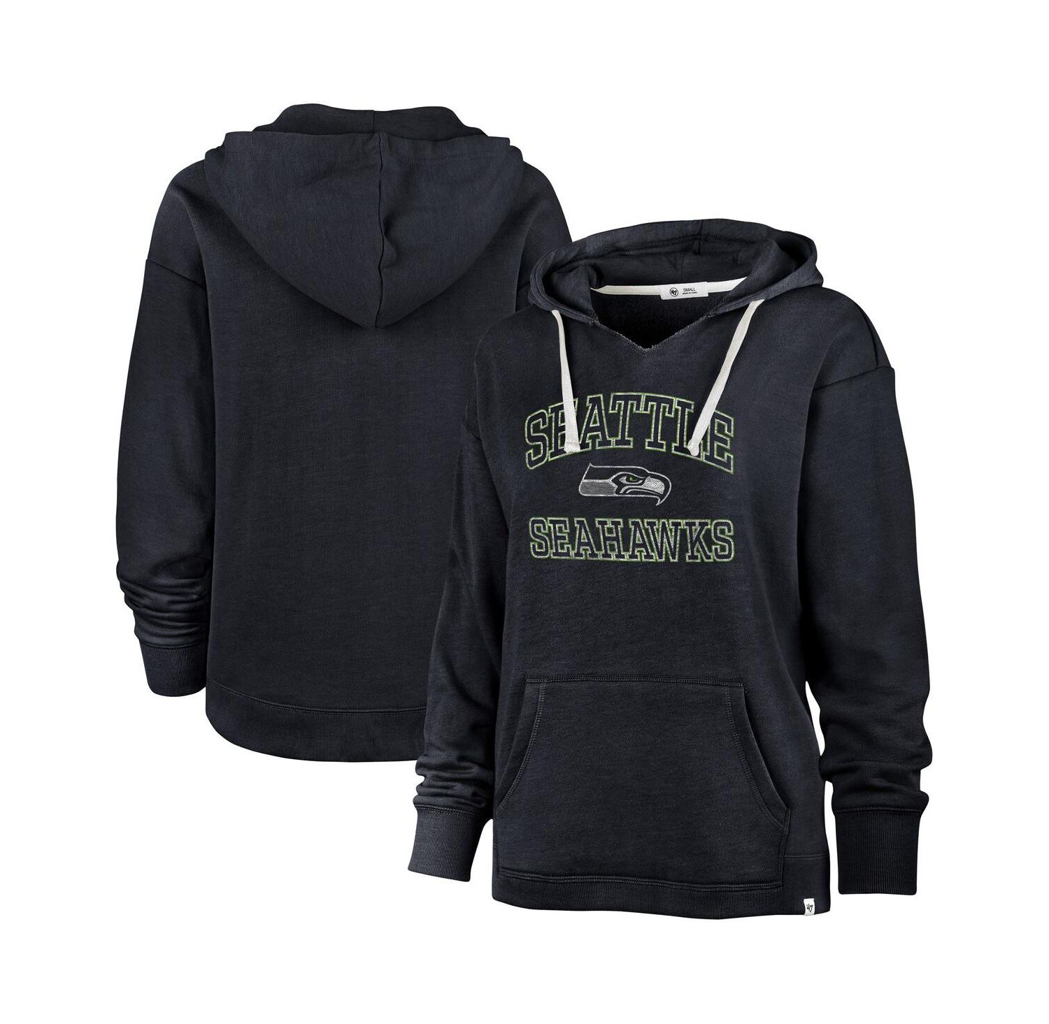 Women's Navy Seattle Seahawks Clarity Naomi Hoodie