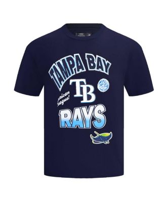 Men's Navy Tampa Bay Rays Turn It Up Dropped Shoulder T-Shirt